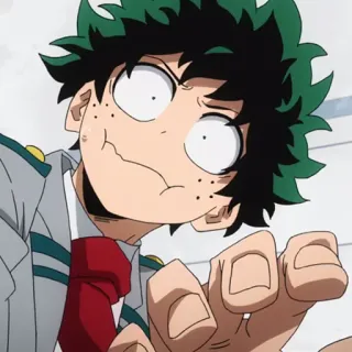 🥦 Izuku Midoriya My Hero Academia anime, manga, izuku midoriya, my hero academia, deku, cartoon telegram sticker