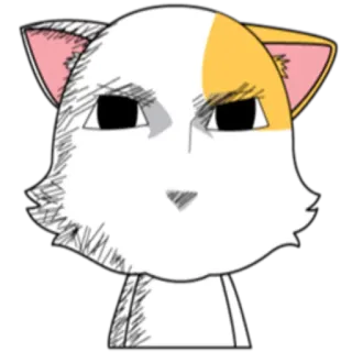 😶 猫, 动物, 贴纸, 卡通, 绘画 whatsapp sticker