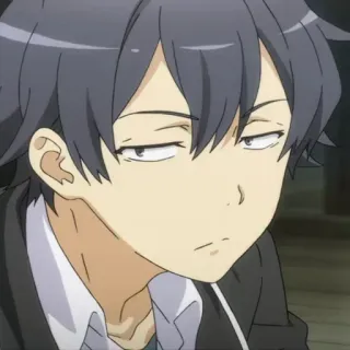 😗 Hachiman Hikigaya My Teen Romantic Comedy SNAFU Anime, Ragazzo, Adolescente, Hachiman Hikigaya, SNAFU telegram sticker