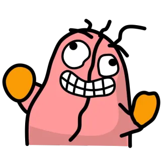 😏 Dessin animé, Personnage, Drôle, Idiote, Animation whatsapp sticker