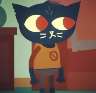 😳 Mae Borowski Night in the Woods night in the woods, мэй, кошка, антропоморфный, видеоигра, инди игра telegram sticker