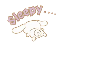 ⭐ sleepy... sleepy, cute, cartoon telegram sticker