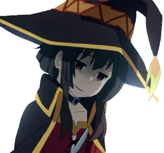 😞 Megumin Konosuba Anime, Megumin, Mago, Konosuba, Magia, Fofa, Garota telegram sticker