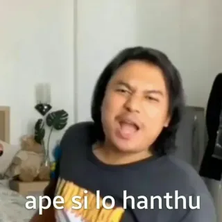 😖 ape si lo hanthu whatsapp sticker