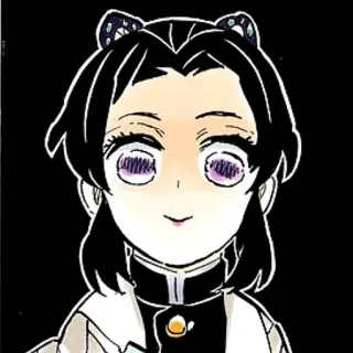 🌟 Shinobu Kocho Demon Slayer 动漫, 漫画, 鬼灭之刃, 蝴蝶忍, 角色, 卡通 telegram sticker