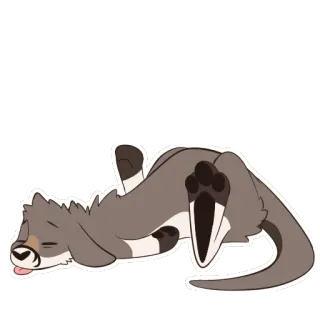 😪 Hund, Tier, Cartoon, süß, lustig, schlafend whatsapp sticker