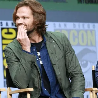 🤭 Jared Padalecki actor, man, celebrity telegram sticker