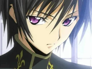 😕 Lelouch Lamperouge Code Geass Anime, Männlich, Ernst, Charakter, Lelouch, Code Geass telegram sticker
