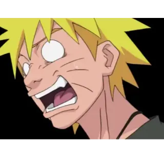 😱 Naruto Uzumaki Naruto anime, naruto, manga, cartoon, funny face, shocked telegram sticker