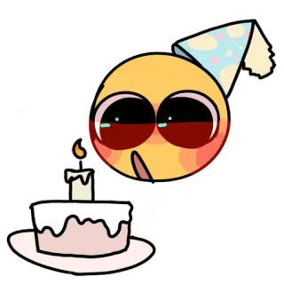 🎂 birthday, cake, celebration, emoji, party, candle telegram sticker