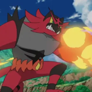 👊 Incineroar Pokemon Incineroar, Pokemon, Fire, Anime, Cartoon, Monster telegram sticker