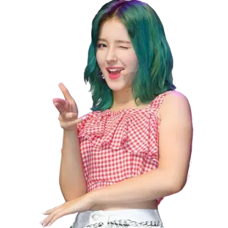 😉 Nancy Jewel McDonie kpop, nancy, cantante, idol, celebrità, bellezza, occhiolino telegram sticker