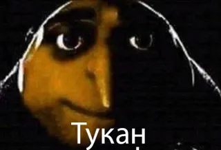 🙈 Туқан Meme, Rosto, Escuro, Engraçado, Humor telegram sticker
