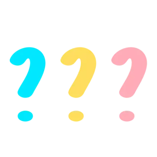 💬 punto interrogativo, simbolo, punteggiatura, query, domanda, mistero whatsapp sticker