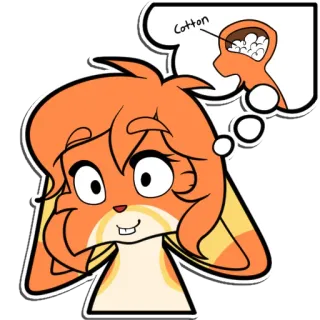 🍙 null Cotton telegram sticker