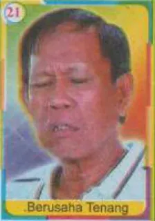 🙂 Berusaha Tenang homem, retrato, adesivo, indonésia, malásia telegram sticker
