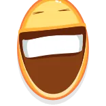 😆 Эмодзи, Смех, Счастливый, Смайлик, Лол whatsapp sticker