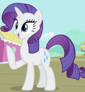 🥰 Rarity My Little Pony Poney, Dessin animé, Mignon, Cheval, Licorne, Magie, Amitié telegram sticker