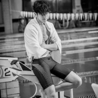 🔖 nuotatore, atleta, costume da bagno, piscina, fitness, sport, uomo telegram sticker