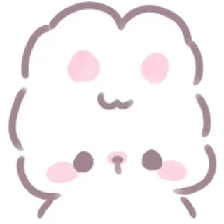 😳 niedlich, kawaii, entzückend, chibi, flauschig, tierisch telegram sticker