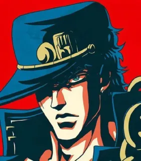 🧬 Jotaro Kujo JoJo's Bizarre Adventure Anime, Manga, Jotaro Kujo, JoJo's Bizarre Adventure, Ilustración, Fanart whatsapp sticker