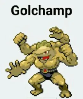 🆘 Golchamp monster, Golchamp, karakter, hibrida, makhluk, fantasi telegram sticker