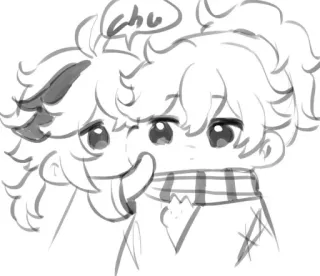 ☁️ chu Anime, Niedlich, Sticker, Cartoon, Kunst, Zeichnung telegram sticker