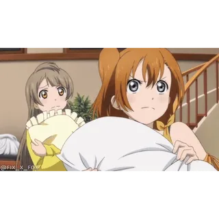 👊 Honoka Kousaka and Kotori Minami Love Live! School Idol Project wasted telegram sticker