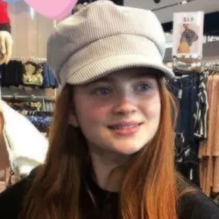 🐙 Sadie Sink attrice, capelli rossi, persona, celebrità, donna telegram sticker