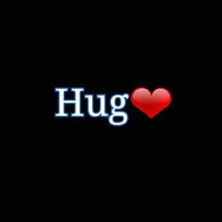 💋 Hug câlin, coeur, amour, affection, emoji, salutation, attention whatsapp sticker