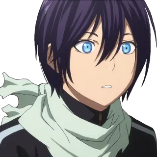 😐 Yato Noragami anime, noragami, yato, god, scarf, japanese, character telegram sticker