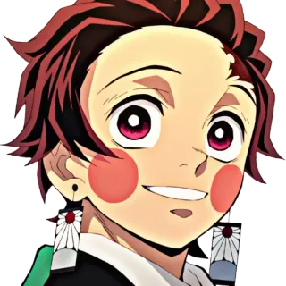 ❄️ Tanjiro Kamado Demon Slayer anime, demon slayer, tanjiro, kamado, cartoon, manga telegram sticker