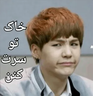 😒 خاک
تو
سرت
کنن Meme, Uitdrukking, Persoon, Grappig, Iraans, Arabisch schrift telegram sticker