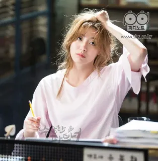 🙅 피디노트 woman, korean, girl, person, asian, female telegram sticker