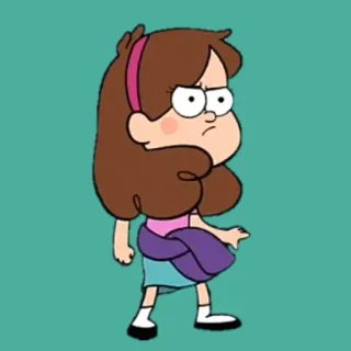 😾 Mabel Pines Gravity Falls cartoon, animated, tv show, character, mabel pines, gravity falls, girl telegram sticker