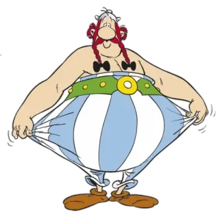 😊 Obelix Personagem de desenho animado, Obelix, Asterix, Banda desenhada, Animado, Gaulês whatsapp sticker
