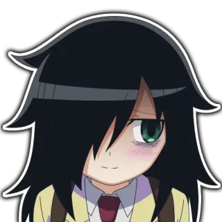 Tomoko from Uch telegram stickers