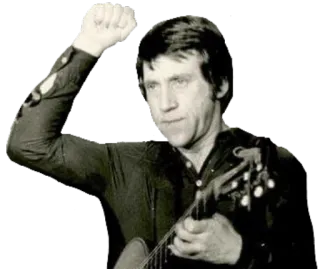 ✊ chanteur, guitare, homme, portrait, musique, musicien telegram sticker