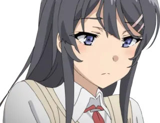 🙁 Mai Sakurajima Rascal Does Not Dream of Bunny Girl Senpai Anime, Mädchen, Sakurajima, Mai, Bunny Girl telegram sticker