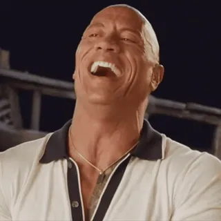 😆 Dwayne Johnson acteur, rire, homme, sourire, heureux whatsapp sticker