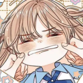 🧸 Anime, Dessin animé, Mignon, Fille, Joyeux, Illustration telegram sticker