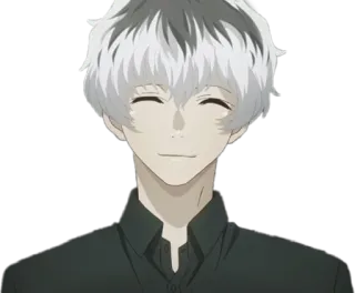 🖤 Ken Kaneki Tokyo Ghoul อนิเมะ, มังงะ, Tokyo Ghoul, คาเนกิ เคน, ตัวละคร telegram sticker