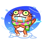 Christmas Tiger telegram stickers