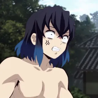 🌑 Inosuke Hashibira Demon Slayer Anime, Manga, Inosuke, Hashibira, Arrabbiato, Demon Slayer telegram sticker