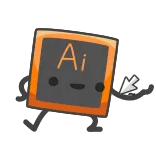 💪 Ai Adobe Illustrator, AI, Software, Icoon, Ontwerp, Illustratie telegram sticker