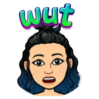 😩 wut Мем, Стикер, Смешной, Чё?, Мультфильм telegram sticker
