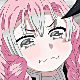 ❤️ Mitsuri Kanroji Demon Slayer Anime, Menangis, Imut, Mitsuri Kanroji, Kimetsu no Yaiba telegram sticker