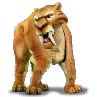 👿 Diego Ice Age zaman es, harimau purba, hewan, kartun, film telegram sticker