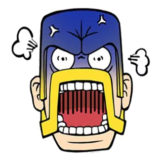 👿 en colère, dessin animé, jeu, personnage, visage, expression whatsapp sticker