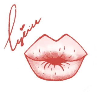 💋 Liseiu môi, hôn, trang điểm, mỹ phẩm, son môi, miệng telegram sticker